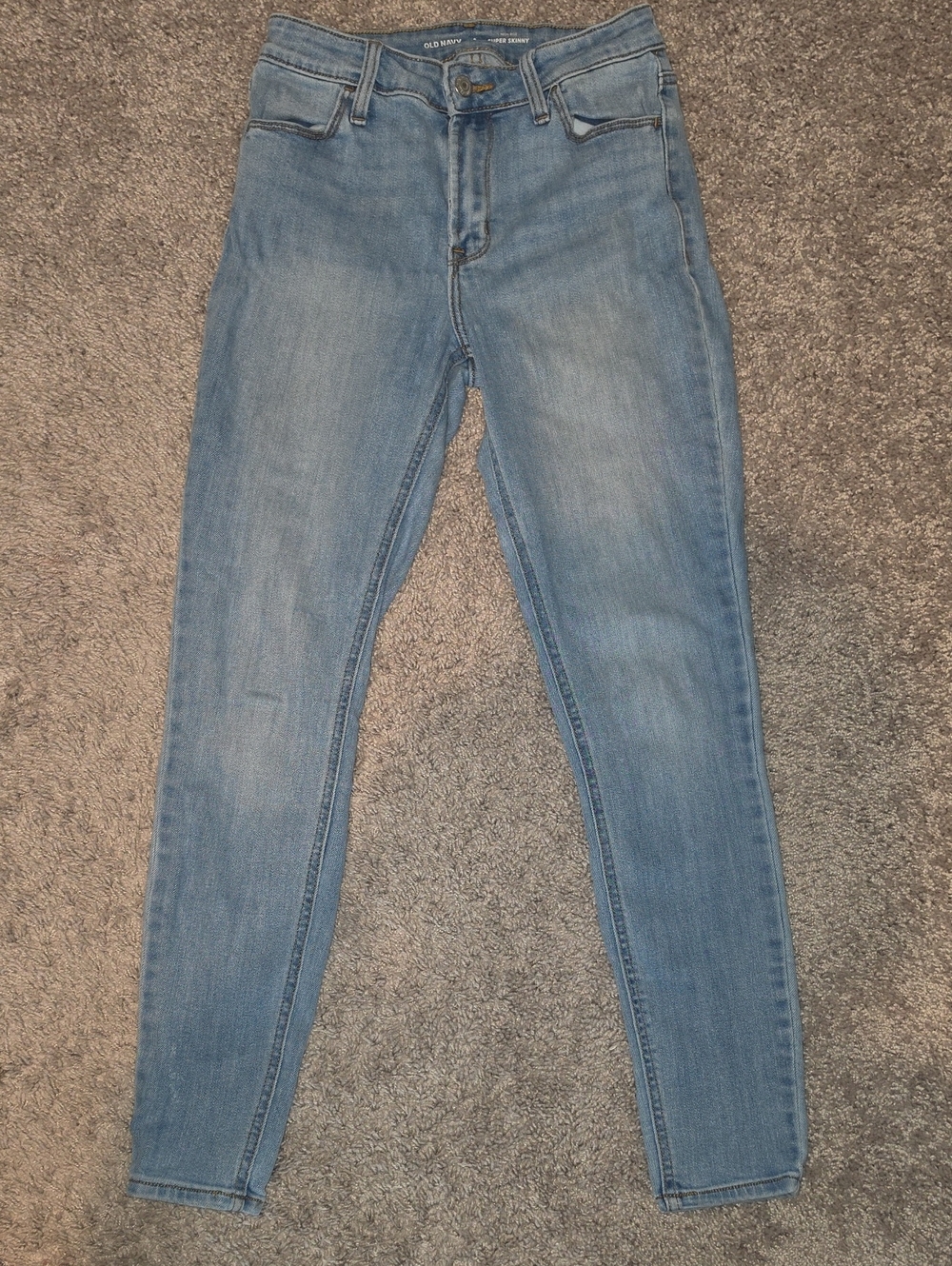 Old Navy Medium Light Blue Skinny Jeans for Women